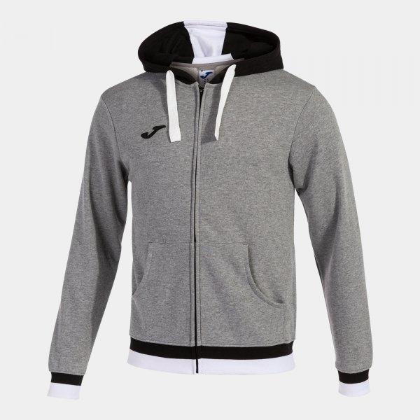 CONFORT II ZIP-UP HOODIE MELANGE GREY BLACK - 101963.281L_382729