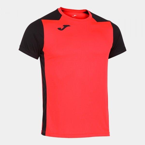 RECORD II SHORT SLEEVE T-SHIRT FLUOR CORAL BLACK - 102223.0412XL_384007