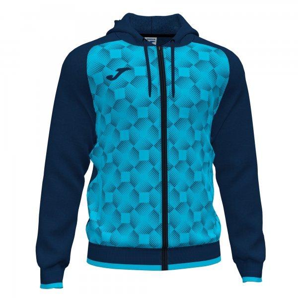 SUPERNOVA III ZIP-UP HOODIE NAVY FLUOR TURQUOISE - 102262.3422XL_385015