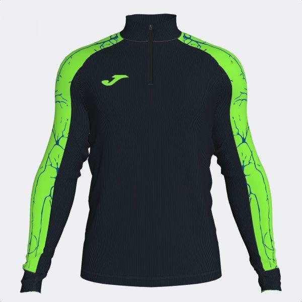 ELITE IX SWEATSHIRT BLACK FLUOR GREEN - 102756.1172XL_386810