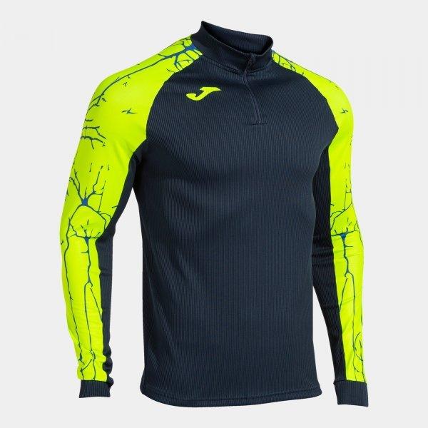 ELITE IX SWEATSHIRT NAVY FLUOR YELLOW - 102756.3212XS_386820