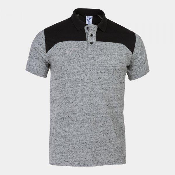 POLO SHIRT WINNER II COTTON MELANGE-BLACK  S/S - 101282.1502XS_379351