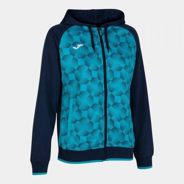 SUPERNOVA III ZIP-UP HOODIE NAVY FLUOR TURQUOISE - 901430.3432XS_409886