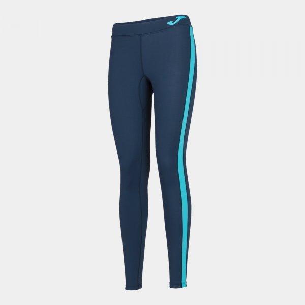 ASCONA LONG TIGHT DARK NAVY-FLUOR TURQUOISE - 901127.3422XS_407884