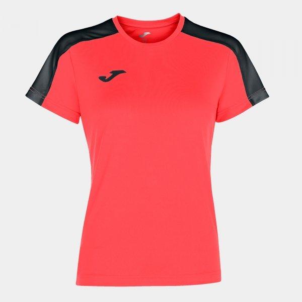 ACADEMY SHORT SLEEVE T-SHIRT FLUOR CORAL-BLACK - 901141.0412XS_408101