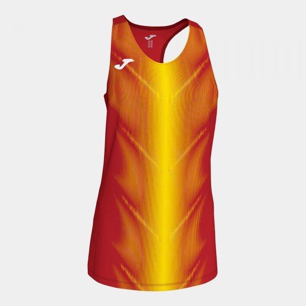 OLIMPIA T-SHIRT RED-YELLOW SLEEVELESS WOMAN - 900932.609S_358076