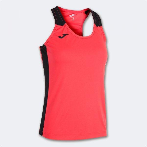 RECORD II TANK TOP FLUOR CORAL BLACK - 901396.0412XL_409326