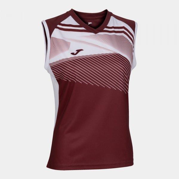 SUPERNOVA II T-SHIRT BURGUNDY-WHITE SLEEVELESS - 901126.672L_407843