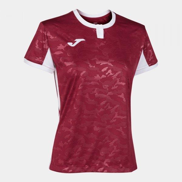 TOLETUM II T-SHIRT BURGUNDY-WHITE S/S - 901045.6722XS_407718