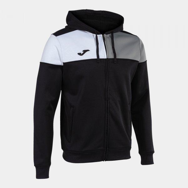 CREW V ZIP-UP HOODIE BLACK GREY - 103087.1113XS_389296