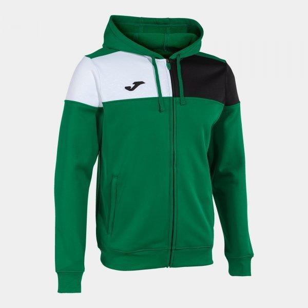CREW V ZIP-UP HOODIE GREEN BLACK - 103087.451M_389310