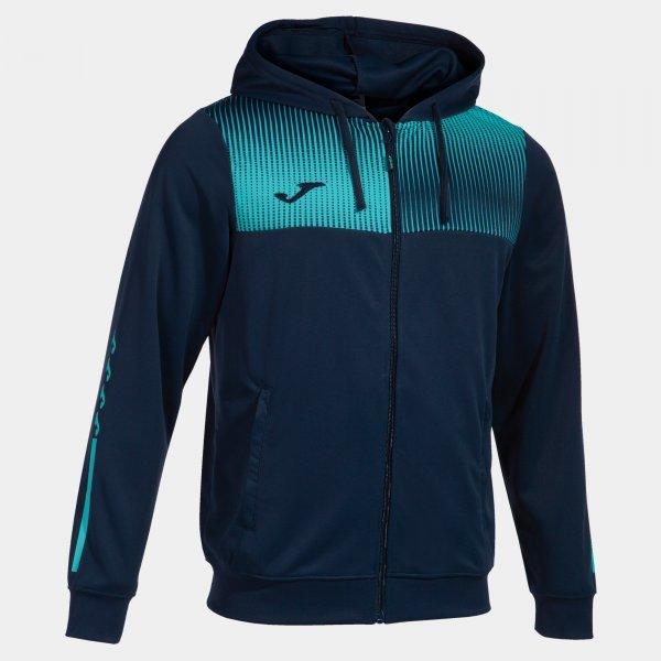 ECO SUPERNOVA ZIP-UP HOODIE NAVY FLUOR TURQUOISE - 103315.3422XL_392526
