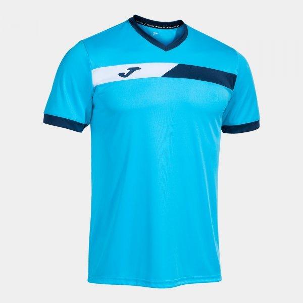 COURT SHORT SLEEVE T-SHIRT FLUOR TURQUOISE NAVY - 103212.0132XL_391275