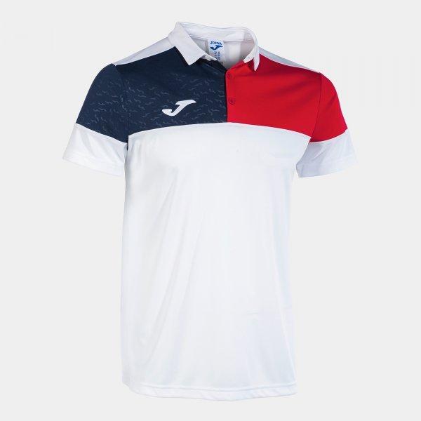 CREW V SHORT SLEEVE POLO WHITE RED - 103208.2062XS_390969