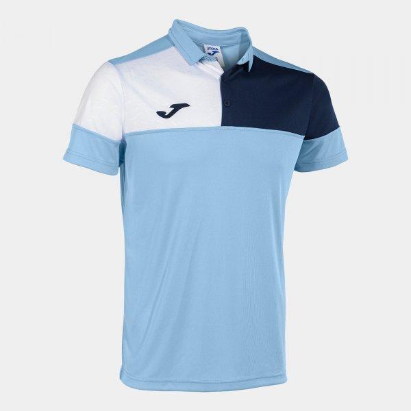 CREW V SHORT SLEEVE POLO SKY BLUE NAVY - 103208.3532XS_391002