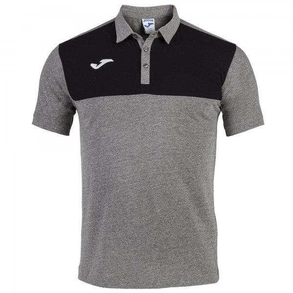 POLO SHIRT WINNER COTTON MELANGE MEDIUM-BLACK S/S - 101108.2812XS_379240