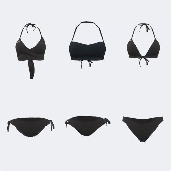 SANTA MÓNICA II BIKINI TOP + SWIMMING BOTTOMS BLACK - 300088.100ONE SIZE_403850