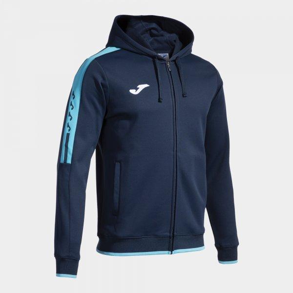 OLIMPIADA ZIP-UP HOODIE NAVY FLUOR TURQUOISE - 103707.3422XL_289597