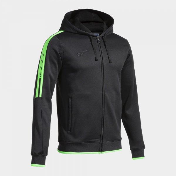 OLIMPIADA ZIP-UP HOODIE BLACK FLUOR GREEN - 103707.1172XL_289554