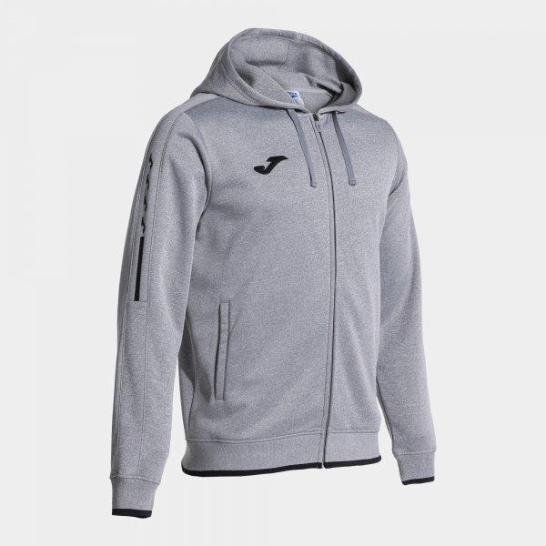 OLIMPIADA ZIP-UP HOODIE MELANGE GREY BLACK - 103707.2516XS_289580
