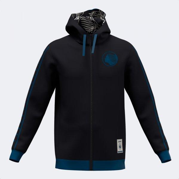 ATALANTA ZIP-UP HOODIE BLACK NAVY BLUE - 104067.103S_397249