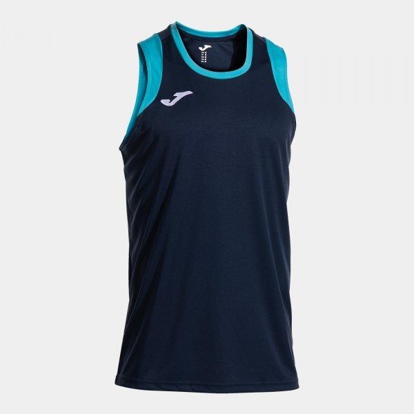 CANCHA SLEEVELESS SHIRT DARK NAVY FLUOR TURQUOISE - 104242.3422XL_398712