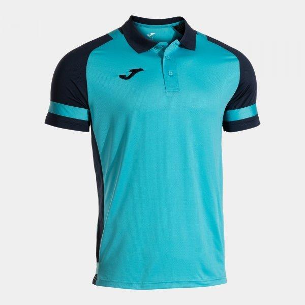 LIDER SHORT SLEEVE POLO FLUOR TURQUOISE NAVY BLUE - 104489.0132XL_402539