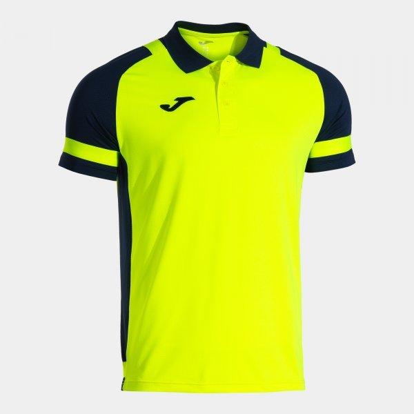 LIDER  SHORT SLEEVE POLO FLUOR YELLOW NAVY BLUE - 104489.0632XL_402551
