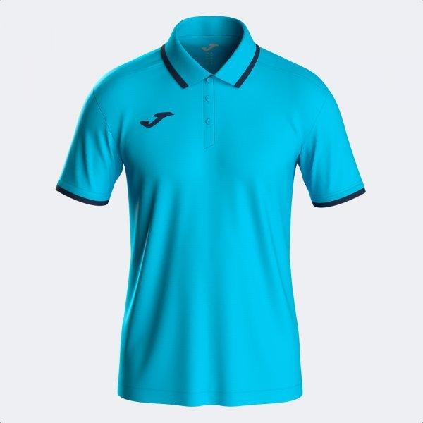 COMBI PREMIUM SHORT SLEEVE POLO FLUOR TURQUOISE DARK NAVY - 104493.0132XL_402721