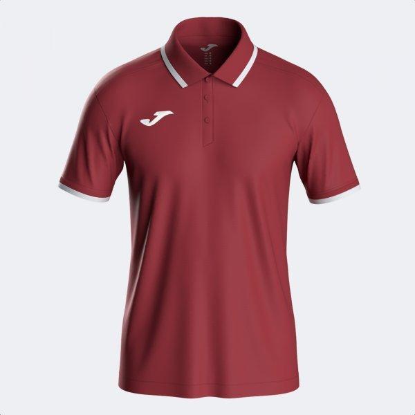 COMBI PREMIUM SHORT SLEEVE POLO BURGUNDY WHITE - 104493.672L_372125