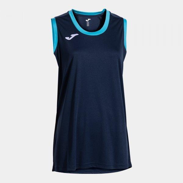 CANCHA SLEEVELESS SHIRT DARK NAVY FLUOR TURQUOISE - 902676.3422XL_414952