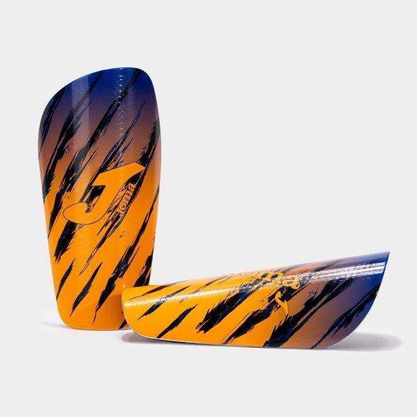 SPIDER SHIN GUARDS FLUOR ORANGE ROYAL BLUE - 401673.720L_367099