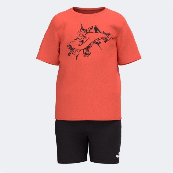 KIDS CAMP SET FLUOR CORAL-BLACK - 500795.6325XS_405818