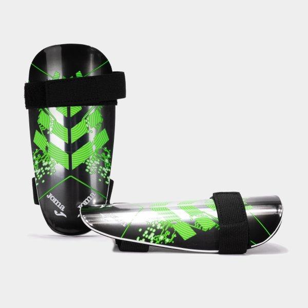 DEFENSE SHIN GUARDS BLACK FLUOR GREEN - 401677.117L_355808