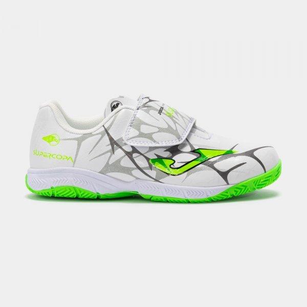 SUPER COPA JR 2502 WHITE FLUOR GREEN INDOOR - SCJW2502INVS16_427952