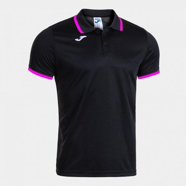 COMBI PREMIUM SHORT SLEEVE POLO BLACK FLUOR PINK - 104493.1182XL_424736