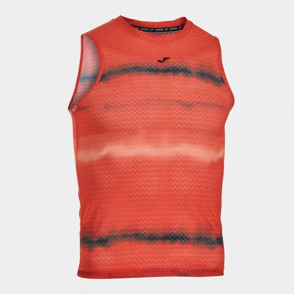 CRONO PRINTING SLEEVELESS SHIRT ORANGE | 104268AA628C - 104268AA628C2XL_456559