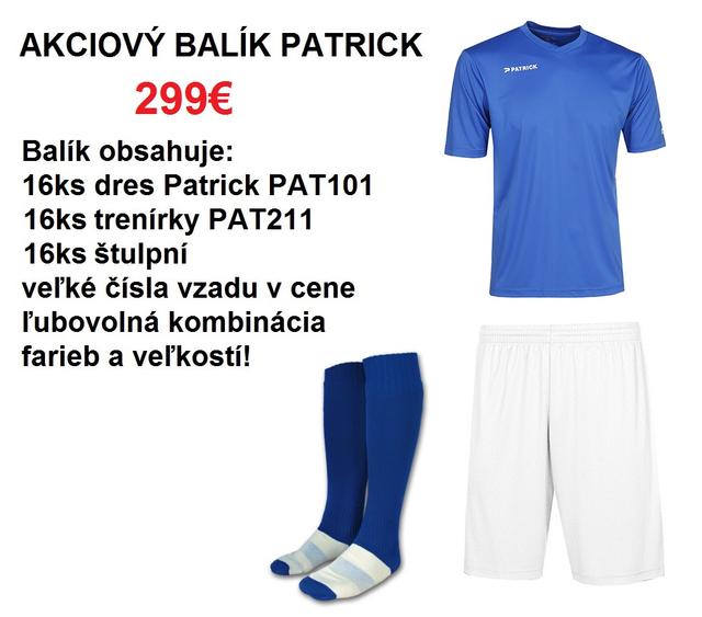 Akciový balík Patrick dres/trenírky PAT101 / PAT211 - 16ks! - PAT101_211_16