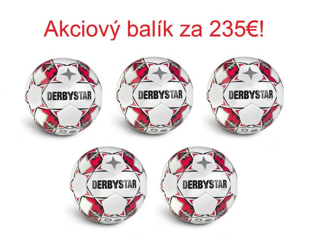 Akciový balík: futbalová lopta Derbystar Tempo APS - 5ks! - AB_112040B