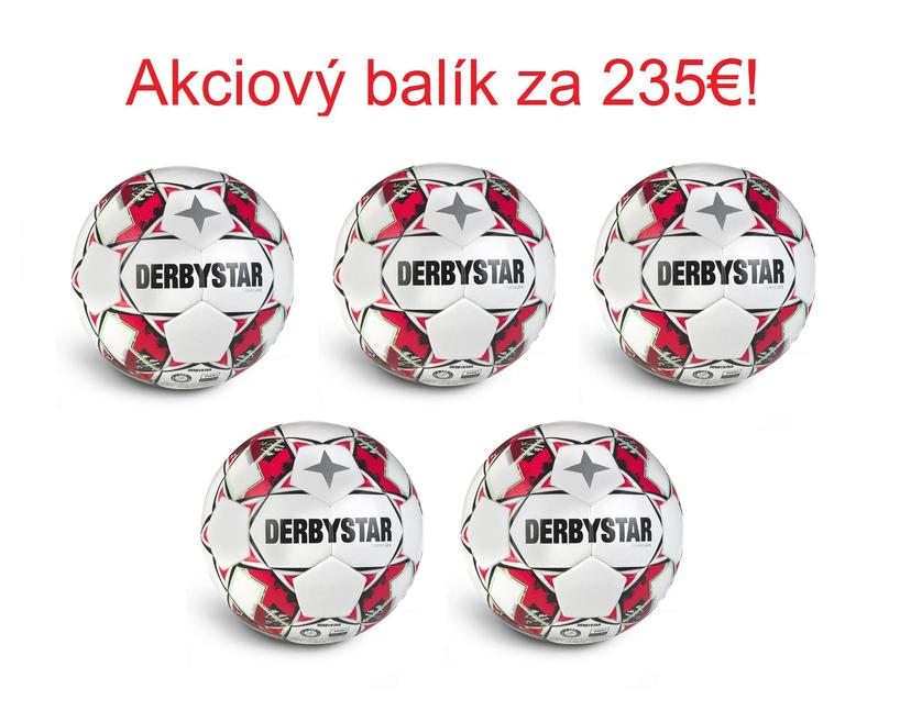 Akciový balík: futbalová lopta Derbystar Tempo APS - 5ks! - AB_112040B