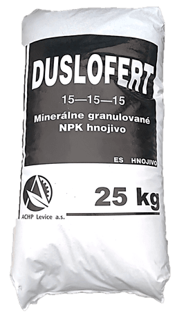 Hnojivo NPK 15-15-15 DUSLOFERT, 25 kg - 8588001196219