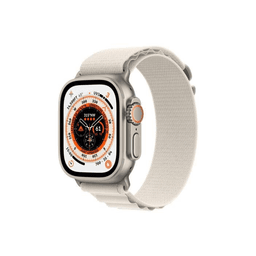 Apple Watch Ultra GPS + Cellular, 49mm titánové puzdro - hviezdne biely alpský ťah - MQFQ3CS