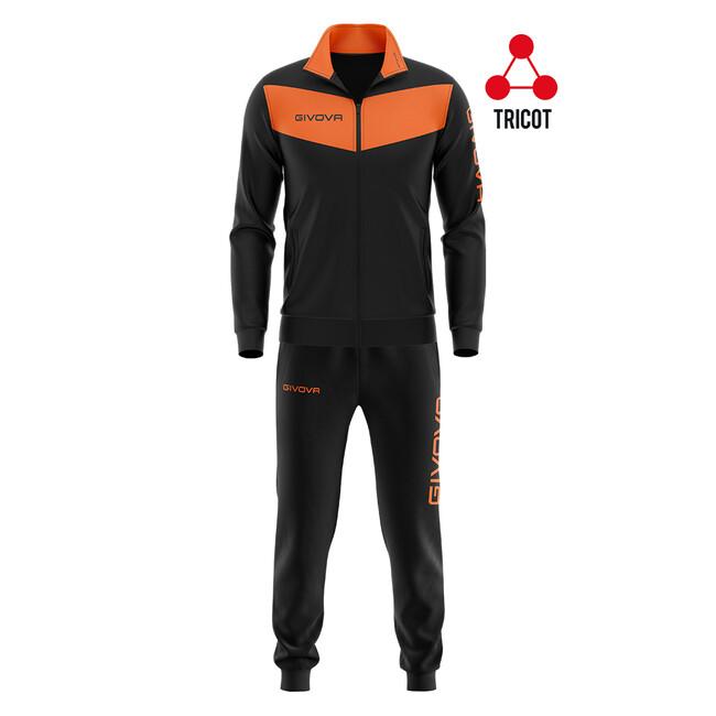 TUTA VISA FLUO TRIACETATO NERO/ARANCIO FLUO - TR018F-1028-L