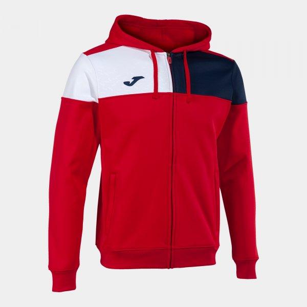 CREW V ZIP-UP HOODIE RED NAVY WHITE - 103087.603-M