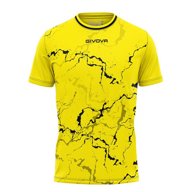 SHIRT GRAFITE INTERLOCK GIALLO/NERO - MA040-0710-L