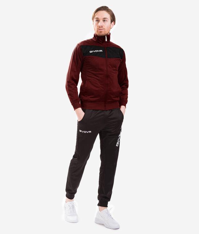 TUTA VISA TRIACETATO GRANATA/NERO - TR018-0810-L