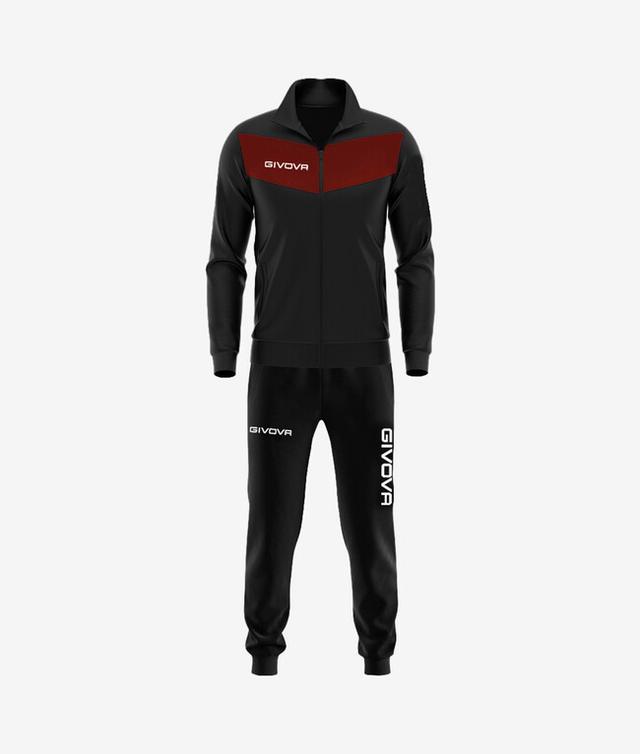 TUTA VISA TRIACETATO NERO/GRANATA - TR018-1008-L