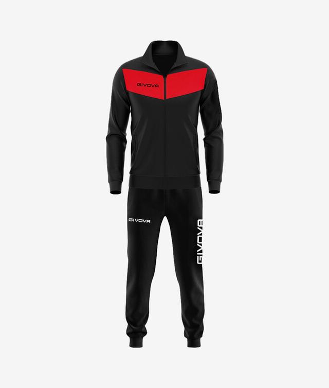 TUTA VISA TRIACETATO NERO/ROSSO - TR018-1012-5XL