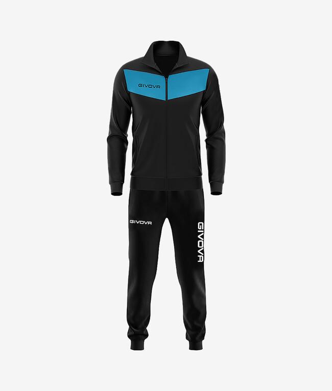 TUTA VISA TRIACETATO NERO/TURCHESE - TR018-1024-XL