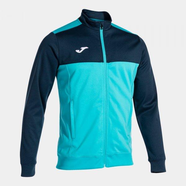 WINNER FULL ZIP SWEATSHIRT FLUOR TURQUOISE-NAVY - 101008.013-L